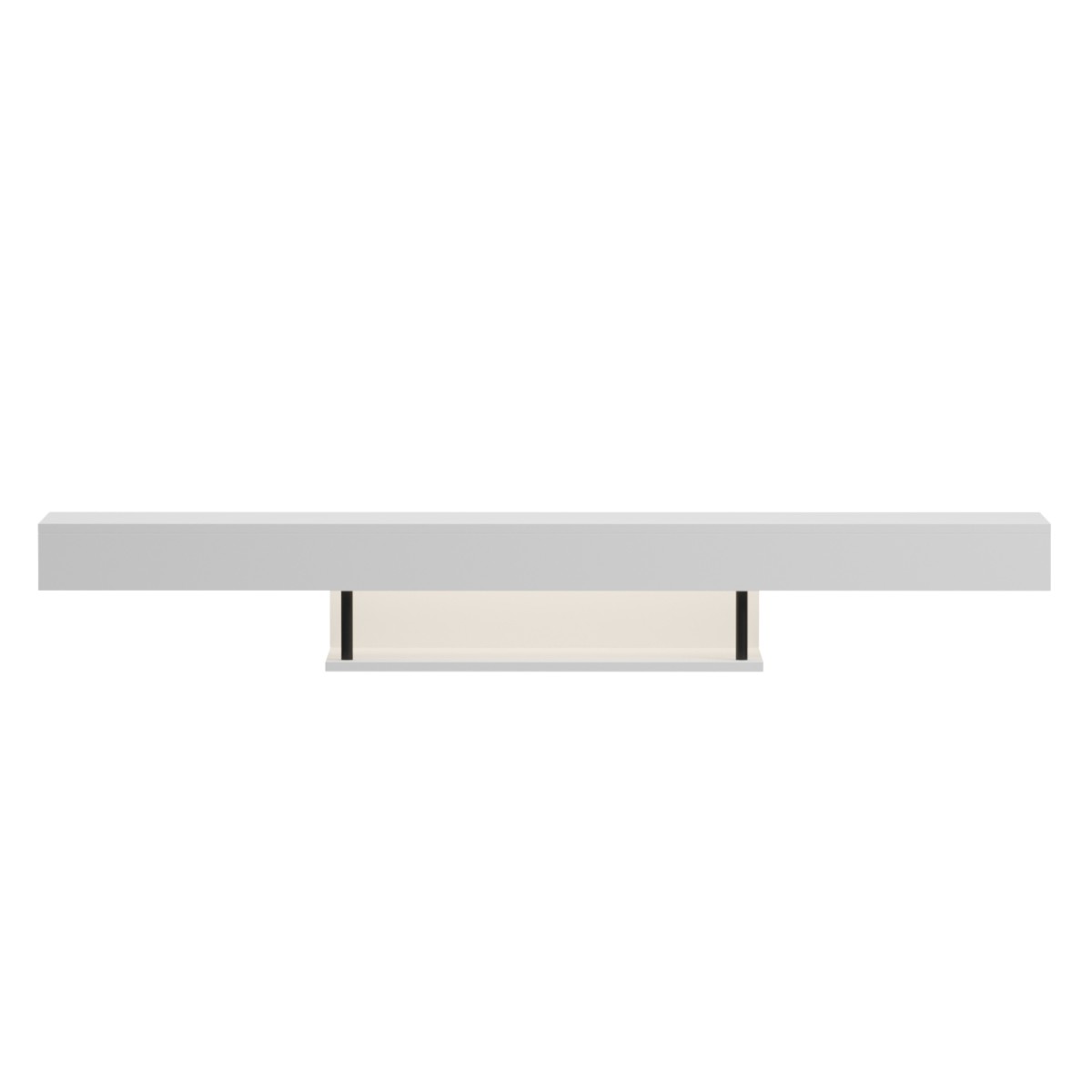 ΕΠΙΠΛΟ ΤΗΛΕΟΡΑΣΗΣ ΤΟΙΧΟΥ ME LED SAVOR HM18381.02 ΜΕΛΑΜΙΝΗ ΛΕΥΚΗ 150x29,5x22Υεκ