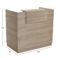 ΓΡΑΦΕΙΟ ΥΠΟΔΟΧΗΣ (RECEPTION) BARRY HM2152.01 ΜΕΛΑΜΙΝΗ ΣΕ SONAMA 120x70x110Υεκ.