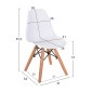ΚΑΡΕΚΛΑ TWIST KID ΤΜΧ.HM8453.01 ΞΥΛΙΝΑ ΠΟΔΙΑ Κ ΚΑΘΙΣΜΑ PP ΛΕΥΚΟ 30,5Χ33Χ59 ΕΚ