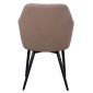 ΠΟΛΥΘΡΟΝΑΚΙ CHARLES HM8522.07 ΜΕ ΥΦΑΣΜΑ ΜΠΕΖ & PU ΜΠΕΖ 57x63x83Υ εκ.