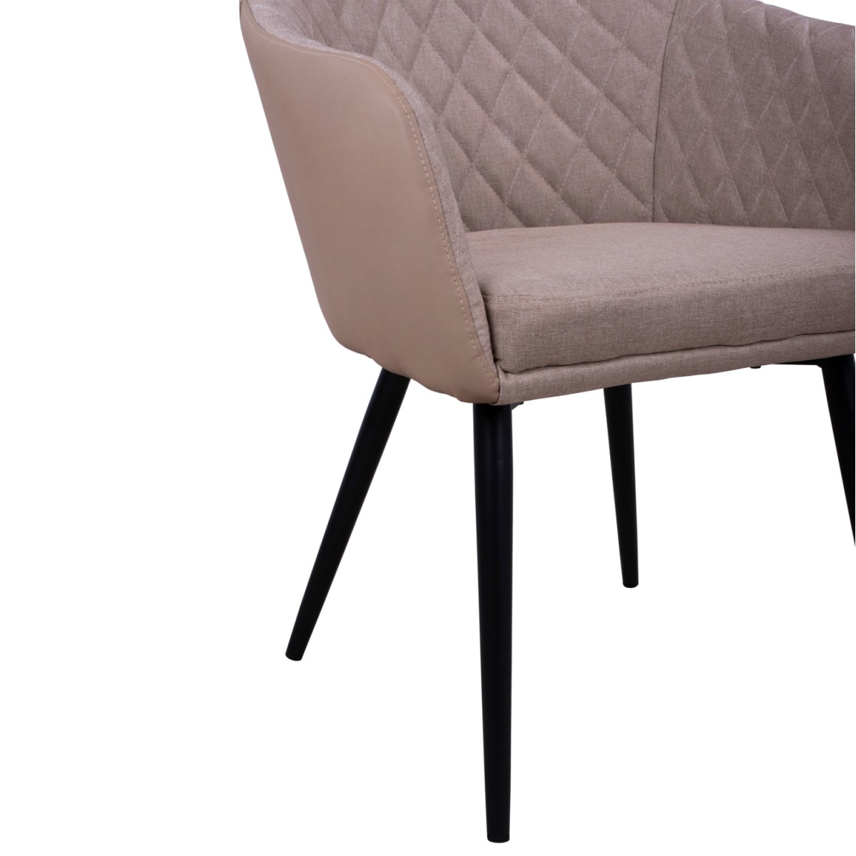 ΠΟΛΥΘΡΟΝΑΚΙ CHARLES HM8522.07 ΜΕ ΥΦΑΣΜΑ ΜΠΕΖ & PU ΜΠΕΖ 57x63x83Υ εκ.