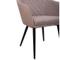 ΠΟΛΥΘΡΟΝΑΚΙ CHARLES HM8522.07 ΜΕ ΥΦΑΣΜΑ ΜΠΕΖ & PU ΜΠΕΖ 57x63x83Υ εκ.
