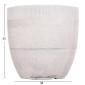 ΣΕΤ 4ΤΜΧ ΓΛΑΣΤΡΕΣ ΣΤΡΟΓΓΥΛΕΣ ΣΕΙΡΑ GARDENER HM4719 FIBERCLAY-ΧΡΩΜΑ CEMENT Φ44x43Υεκ