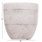 ΣΕΤ 4ΤΜΧ ΓΛΑΣΤΡΕΣ ΣΤΡΟΓΓΥΛΕΣ ΣΕΙΡΑ GARDENER HM4719 FIBERCLAY-ΧΡΩΜΑ CEMENT Φ44x43Υεκ