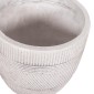 ΣΕΤ 4ΤΜΧ ΓΛΑΣΤΡΕΣ ΣΤΡΟΓΓΥΛΕΣ ΣΕΙΡΑ GARDENER HM4719 FIBERCLAY-ΧΡΩΜΑ CEMENT Φ44x43Υεκ