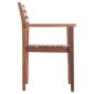 ΠΟΛΥΘΡΟΝΑ KEMPO HM6358 ΞΥΛΟ TEAK ΣΕ ΦΥΣΙΚΟ--58x58,5x88Υεκ.