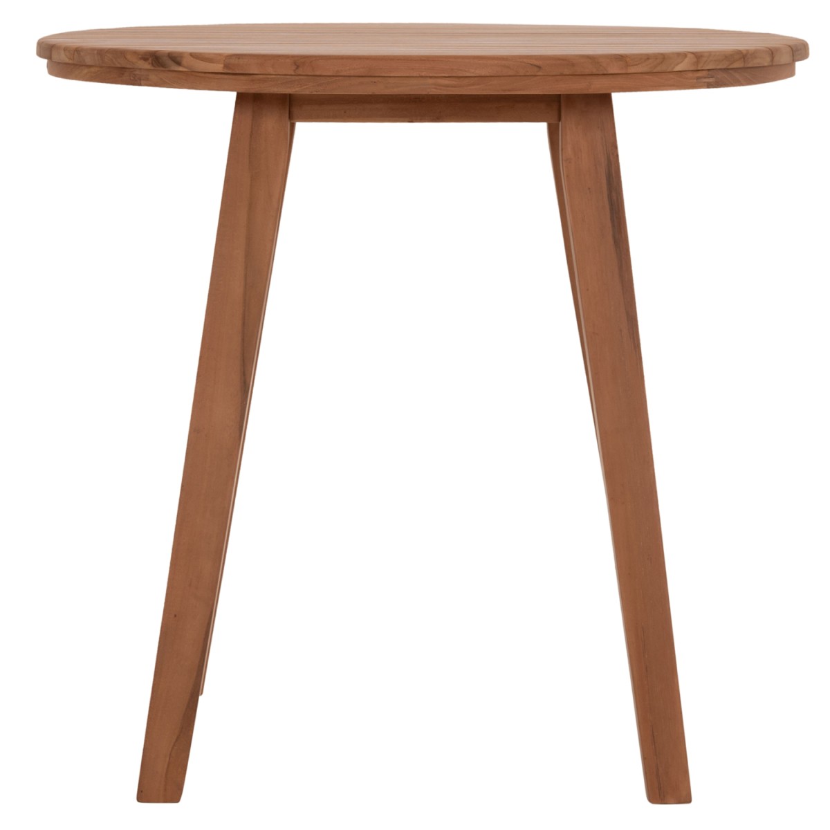 TΡΑΠΕΖΙ ΤΡΑΠΕΖΑΡΙΑΣ ΣΤΡΟΓΓΥΛΟ DANTE HM6379 ΞΥΛΟ TEAK Φ80x75Υεκ.