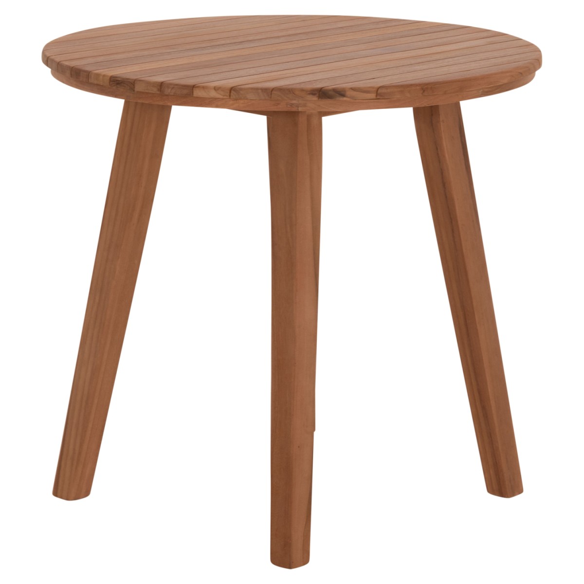 TΡΑΠΕΖΙ ΤΡΑΠΕΖΑΡΙΑΣ ΣΤΡΟΓΓΥΛΟ DANTE HM6379 ΞΥΛΟ TEAK Φ80x75Υεκ.