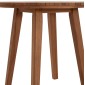 TΡΑΠΕΖΙ ΤΡΑΠΕΖΑΡΙΑΣ ΣΤΡΟΓΓΥΛΟ DANTE HM6379 ΞΥΛΟ TEAK Φ80x75Υεκ.