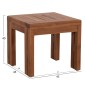 ΤΡΑΠΕΖΑΚΙ ΤΕΤΡΑΓΩΝΟ ΕΞ.ΧΩΡΟΥ ΣΕΙΡΑ KIOTO HM6383 ΞΥΛΟ TEAK ΣΕ ΦΥΣΙΚΟ 45x45x40Υεκ.