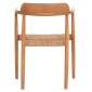 ΠΟΛΥΘΡΟΝΑ ΤΡΑΠΕΖΑΡΙΑΣ ROBBY HM18350 ΞΥΛΟ TEAK & ΣΧΟΙΝΙ VIRO ΦΥΣΙΚΟ 55x50x71Υεκ.