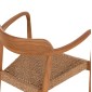 ΠΟΛΥΘΡΟΝΑ ΤΡΑΠΕΖΑΡΙΑΣ ROBBY HM18350 ΞΥΛΟ TEAK & ΣΧΟΙΝΙ VIRO ΦΥΣΙΚΟ 55x50x71Υεκ.