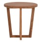 ΤΡΑΠΕΖΙ ΜΕΣΗΣ ΣΤΡΟΓΓΥΛΟ KOLIN HM6650 ΞΥΛΟ TEAK ΦΥΣΙΚΟ Φ65x65Υεκ.