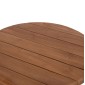 ΤΡΑΠΕΖΙ ΜΕΣΗΣ ΣΤΡΟΓΓΥΛΟ KOLIN HM6650 ΞΥΛΟ TEAK ΦΥΣΙΚΟ Φ65x65Υεκ.