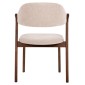 ΚΑΡΕΚΛΑ RIDER HM9734.02 RUBBERWOOD ΣΕ ΚΑΡΥΔΙ-ΥΦΑΣΜΑ ΕΚΡΟΥ 59x59x83Yεκ.