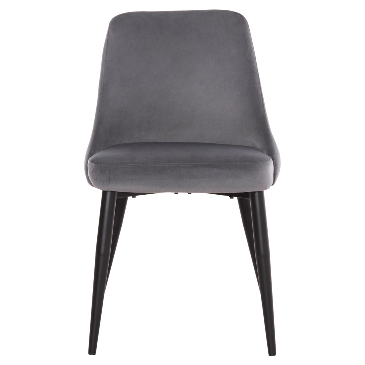 ΚΑΡΕΚΛΑ SERENITY HM8527.11 ΒΕΛΟΥΔΟ ΓΚΡΙ ΜΕ ΜΑΥΡΑ ΜΕΤΑΛΛΙΚΑ ΠΟΔΙΑ 51x54x83,5Υεκ.