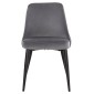 ΚΑΡΕΚΛΑ SERENITY HM8527.11 ΒΕΛΟΥΔΟ ΓΚΡΙ ΜΕ ΜΑΥΡΑ ΜΕΤΑΛΛΙΚΑ ΠΟΔΙΑ 51x54x83,5Υεκ.