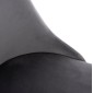 ΚΑΡΕΚΛΑ SERENITY HM8527.11 ΒΕΛΟΥΔΟ ΓΚΡΙ ΜΕ ΜΑΥΡΑ ΜΕΤΑΛΛΙΚΑ ΠΟΔΙΑ 51x54x83,5Υεκ.