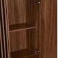 ΒΙΤΡΙΝΑ ΣΕΙΡΑ HARRY HM18011.01 ΜΕΛΑΜΙΝΗ ΣΚΟΥΡΟ ΦΥΣΙΚΟ ΞΥΛΟΥ-ΜΑΥΡΟ 90x40x185Υεκ.
