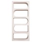 ΒΙΒΛΙΟΘΗΚΗ ΣΕΙΡΑ SANTORINI HM18062 MDF ΣΕ ΥΠΟΛΕΥΚΟ ΧΡΩΜΑ 80x38x180Yεκ.