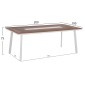 ΤΡΑΠΕΖΙ ΑΛΟΥΜΙΝΙΟΥ TABER ΜΕ POLYWOOD 200X100 ΛΕΥΚΟ HM5131.11