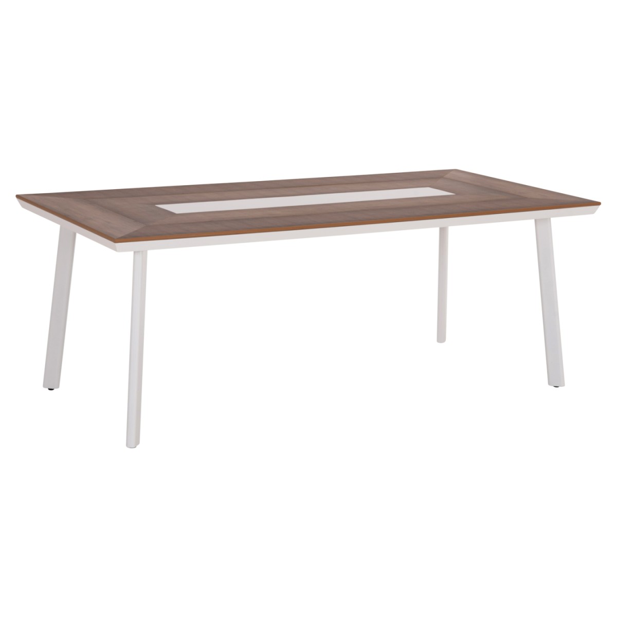 ΤΡΑΠΕΖΙ ΑΛΟΥΜΙΝΙΟΥ TABER ΜΕ POLYWOOD 200X100 ΛΕΥΚΟ HM5131.11