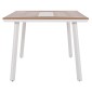 ΤΡΑΠΕΖΙ ΑΛΟΥΜΙΝΙΟΥ TABER ΜΕ POLYWOOD 200X100 ΛΕΥΚΟ HM5131.11