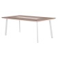 ΤΡΑΠΕΖΙ ΑΛΟΥΜΙΝΙΟΥ TABER ΜΕ POLYWOOD 200X100 ΛΕΥΚΟ HM5131.11
