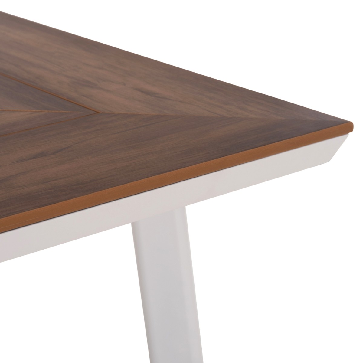 ΤΡΑΠΕΖΙ ΑΛΟΥΜΙΝΙΟΥ TABER ΜΕ POLYWOOD 200X100 ΛΕΥΚΟ HM5131.11