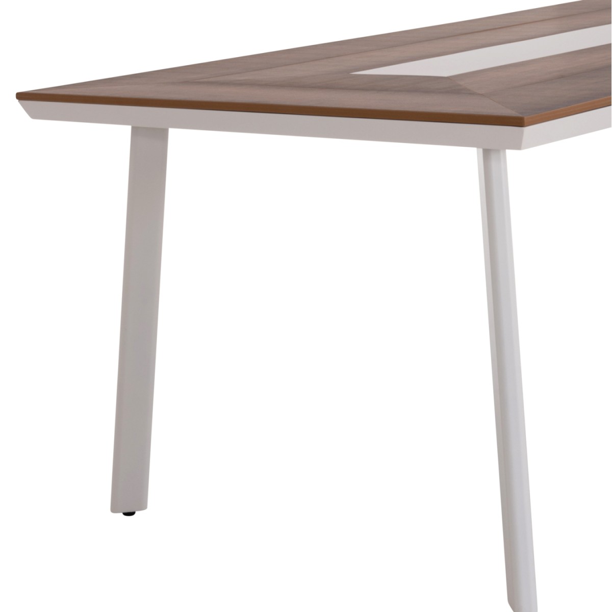 ΤΡΑΠΕΖΙ ΑΛΟΥΜΙΝΙΟΥ TABER ΜΕ POLYWOOD 200X100 ΛΕΥΚΟ HM5131.11