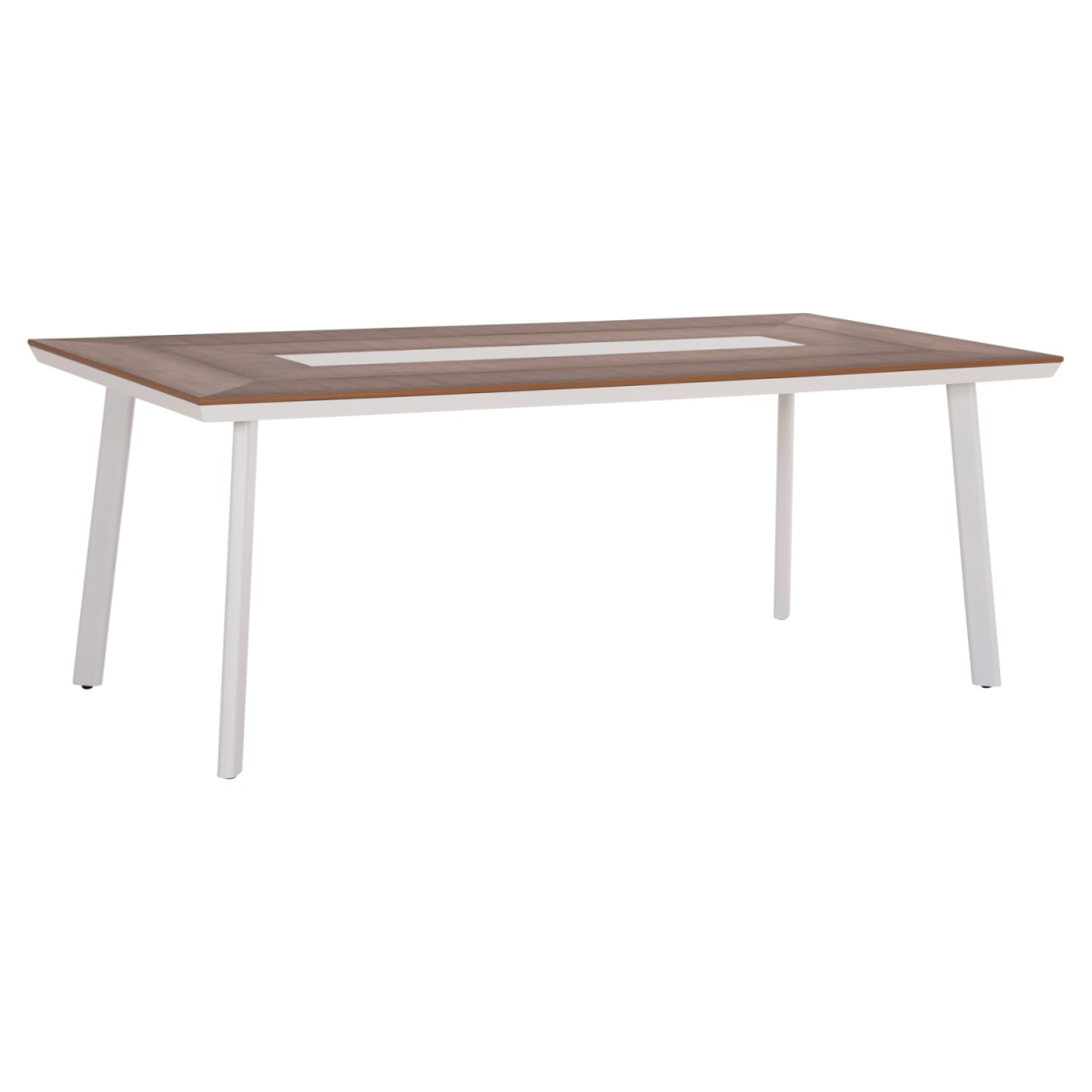 ΤΡΑΠΕΖΙ ΑΛΟΥΜΙΝΙΟΥ TABER ΜΕ POLYWOOD 200X100 ΛΕΥΚΟ HM5131.11