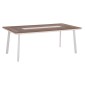 ΤΡΑΠΕΖΙ ΑΛΟΥΜΙΝΙΟΥ TABER ΜΕ POLYWOOD 200X100 ΛΕΥΚΟ HM5131.11
