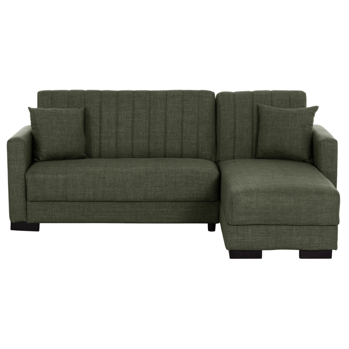 ΚΑΝΑΠΕΣ ΚΡΕΒΑΤΙ GHUFRAN ΓΩΝΙΑ ΑΝΑΣΤΡΕΨΙΜΗ DARK OLIVE HM3244.05 200x133x77Yεκ.