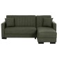 ΚΑΝΑΠΕΣ ΚΡΕΒΑΤΙ GHUFRAN ΓΩΝΙΑ ΑΝΑΣΤΡΕΨΙΜΗ DARK OLIVE HM3244.05 200x133x77Yεκ.