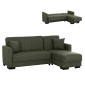 ΚΑΝΑΠΕΣ ΚΡΕΒΑΤΙ GHUFRAN ΓΩΝΙΑ ΑΝΑΣΤΡΕΨΙΜΗ DARK OLIVE HM3244.05 200x133x77Yεκ.