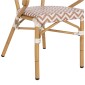 ΠΟΛΥΘΡΟΝΑ BAMBOO LOOK HM5861.03 ΚΑΦΕ-ΛΕΥΚΟ 58.5x58x82Υεκ.