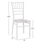 ΚΑΡΕΚΛΑ ΠΟΛΥΠΡΟΠΥΛΕΝΙΟΥ CATERING TIFFANY HM8058.31 ΛΕΥΚΟ 40x47x88,5 εκ.