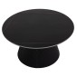 ΤΡΑΠΕΖΙ ΣΑΛΟΝΙΟΥ DUNCAN HM18022.01 ΚΕΡΑΜΙΚΟ TOP-MDF ΒΑΣΗ-ΜΑΥΡΟ Φ80x41Υεκ.