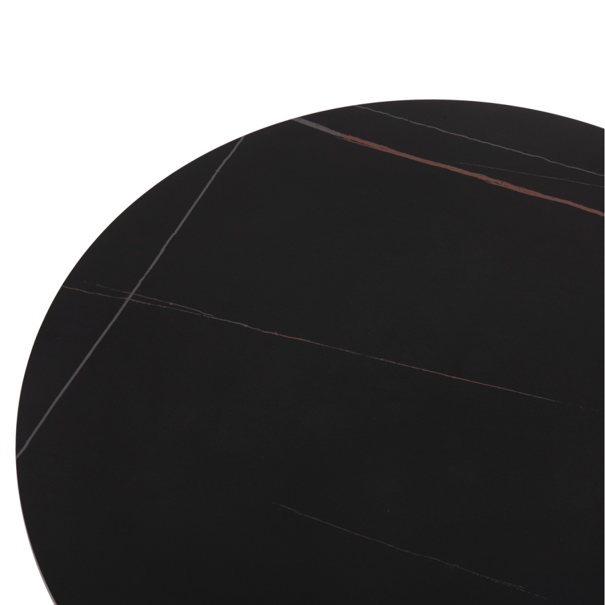 ΤΡΑΠΕΖΙ ΣΑΛΟΝΙΟΥ DUNCAN HM18022.01 ΚΕΡΑΜΙΚΟ TOP-MDF ΒΑΣΗ-ΜΑΥΡΟ Φ80x41Υεκ.