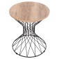 ΒΟΗΘΗΤΙΚΟ ΤΡΑΠΕΖΙ ΣΑΛΟΝΙΟΥ KEON HM18038.03 MDF TOP ΣΕ ΣΟΝΑΜΑ-ΜΕΤΑΛΛΟ Φ45x50Υεκ.