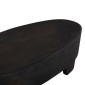 ΤΡΑΠΕΖΙ ΣΑΛΟΝΙΟΥ ΟΒΑΛ ΣΕΙΡΑ SANTORINI HM18066 MDF ΣΕ ΜΑΥΡΟ ΧΡΩΜΑ 100x60x33Υεκ.
