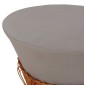 ΤΡΑΠΕΖΙ ΣΑΛΟΝΙΟΥ PERRAL HM18164.03L FIBER CEMENT ΓΚΡΙ-ΦΥΣΙΚΟ RATTAN--Φ55x45Υεκ