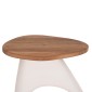 ΒΟΗΘΗΤΙΚΟ ΤΡΑΠΕΖΙ AIDA HM4692.02 FIBER CEMENT ΛΕΥΚΟ--ΞΥΛΟ TEAK TOP 47x60x59Υεκ