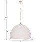 ΦΩΤΙΣΤΙΚΟ ΟΡΟΦΗΣ ΚΡΕΜΑΣΤΟ JAYLEN HM4703.02L FIBER CEMENT ΛΕΥΚΟ 65x55x45Υεκ.