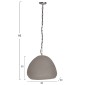 ΦΩΤΙΣΤΙΚΟ ΟΡΟΦΗΣ ΚΡΕΜΑΣΤΟ JAYLEN HM4703.03S FIBER CEMENT ΓΚΡΙ 44x39x30Υεκ.