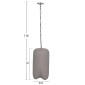 ΦΩΤΙΣΤΙΚΟ ΟΡΟΦΗΣ ΚΡΕΜΑΣΤΟ LOGKY HM4704.03S--FIBER CEMENT ΓΚΡΙ Φ24x47Υεκ