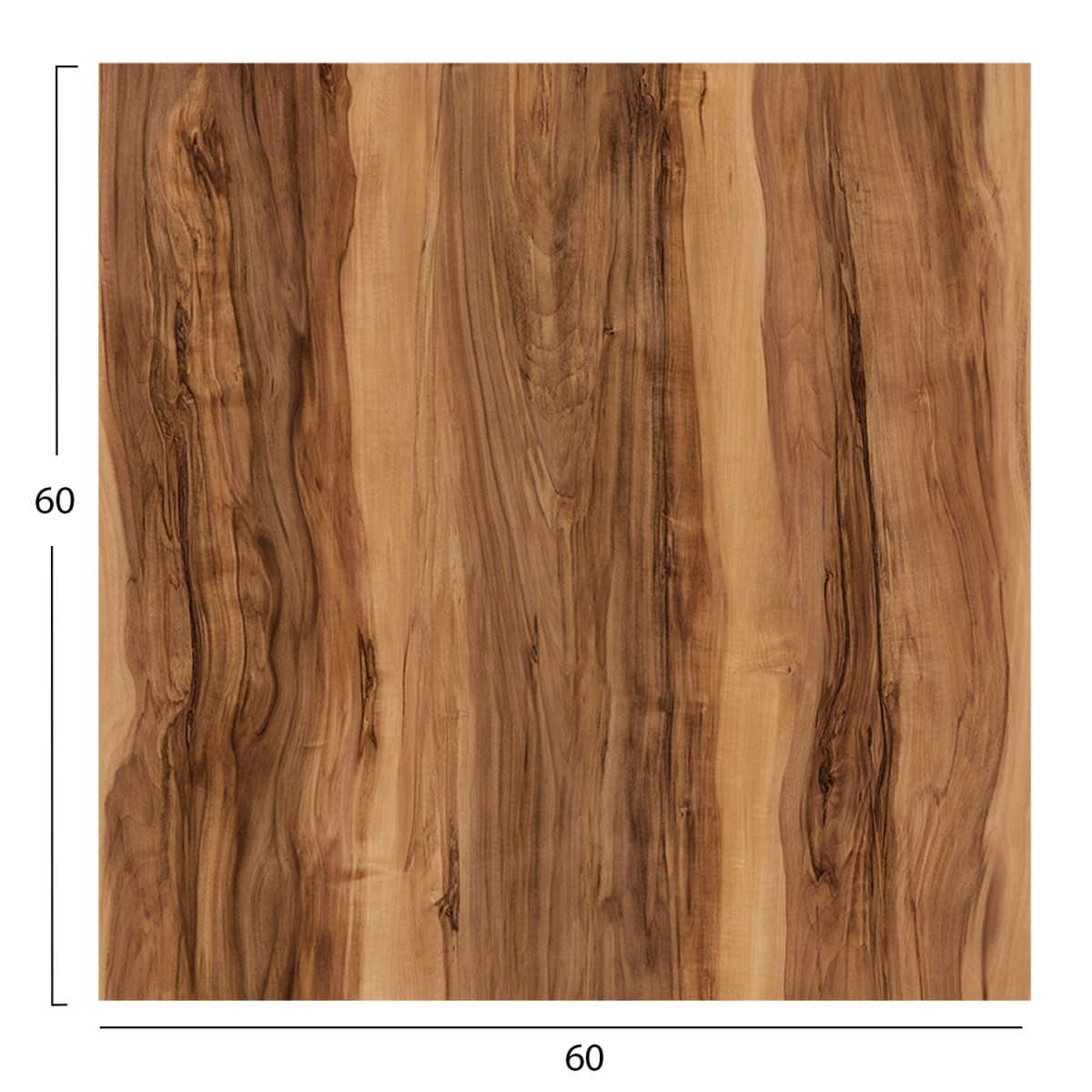 ΕΠΙΦΑΝΕΙΑ ΤΡΑΠΕΖΙΟΥ HPL ΤΕΤΡΑΓΩΝΗ HM5837.30 INDIAN SHEESHAM 60x60εκ.