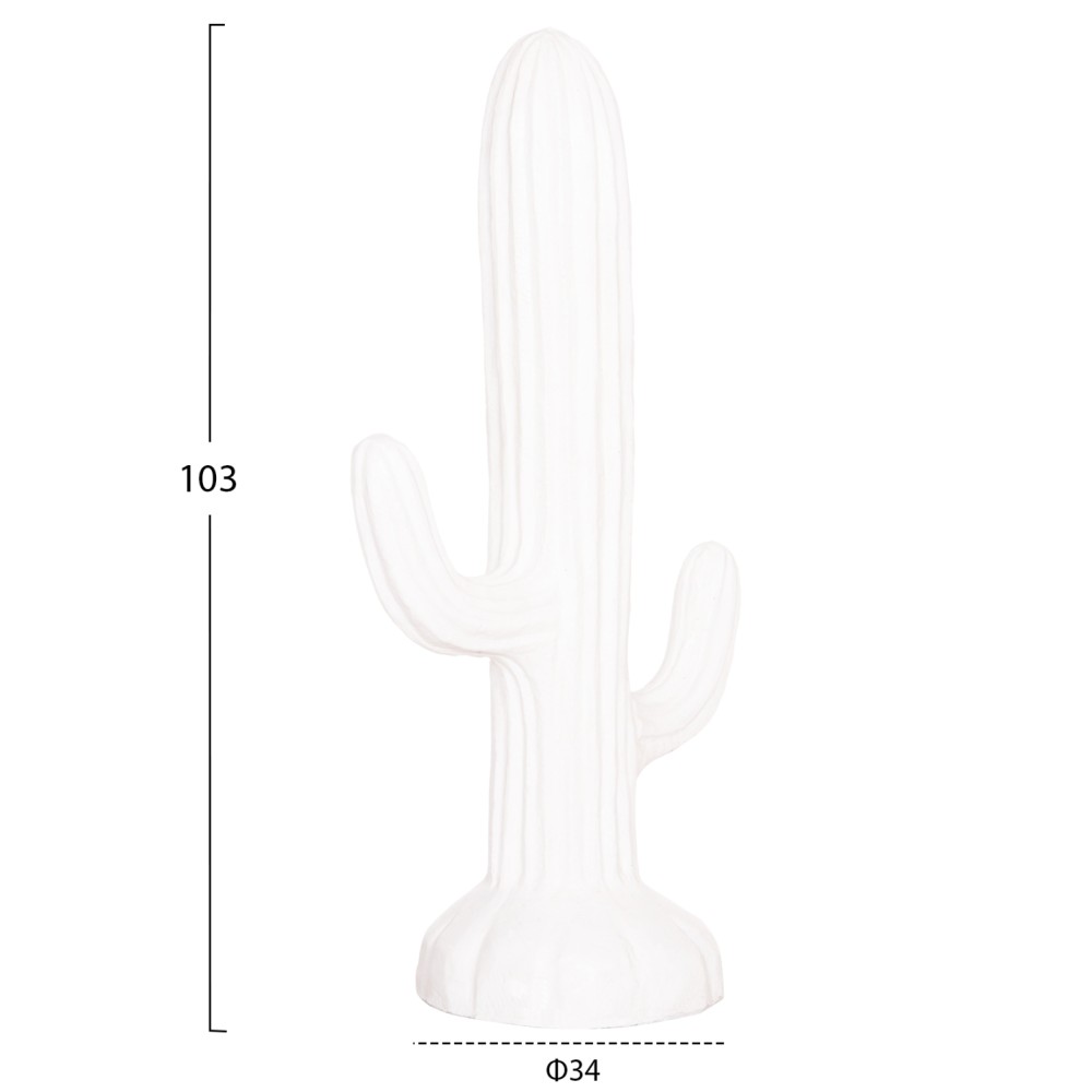 ΔΙΑΚΟΣΜΗΤΙΚΟΣ ΚΑΚΤΟΣ ΔΑΠΕΔΟΥ CACTUS HM4386.02M ΓΥΨΟΣ ΣΕ ΛΕΥΚΟ 54x34x103Υεκ.