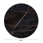 ΕΠΙΦΑΝΕΙΑ ΤΡΑΠΕΖΙΟΥ HPL ΣΤΡΟΓΓΥΛΗ HM5841.34 BLACK MARBLE Φ60εκ.