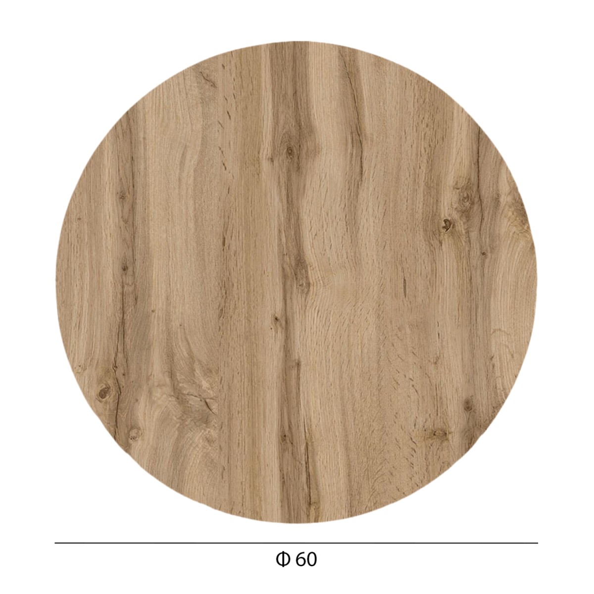 ΕΠΙΦΑΝΕΙΑ ΤΡΑΠΕΖΙΟΥ HPL ΣΤΡΟΓΓΥΛΗ HM5841.36 SONAMA OAK Φ60εκ.